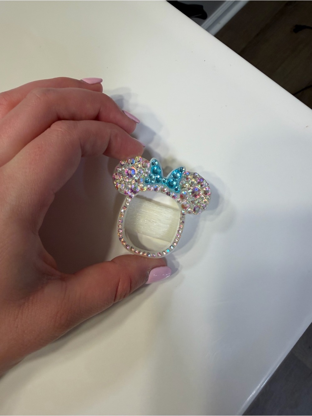 3D printed all bling magic band plus flexible puck holder for smart watches